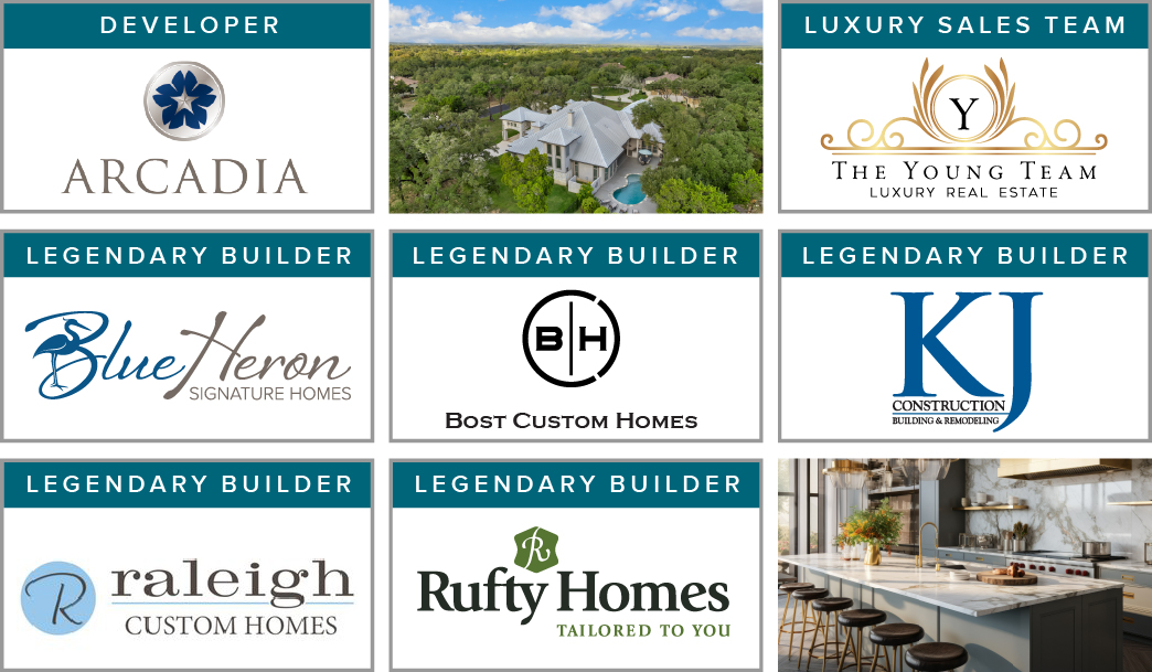Developed by Arcadia; Luxury Home Builders: Blue Heron Signature Homes, Bost Custom Homes, KJ Construction, Raleigh Custom Homes and Rufty Homes